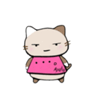 ラテりん！あくと！むす吉！（個別スタンプ：3）