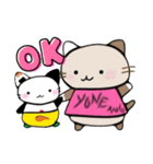 ラテりん！あくと！むす吉！（個別スタンプ：9）