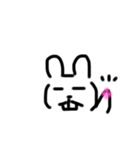 真顔Rabbit（個別スタンプ：2）