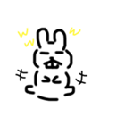 真顔Rabbit（個別スタンプ：8）