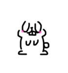 真顔Rabbit（個別スタンプ：9）