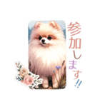 ポメラニアンスタンプ pomeranian（個別スタンプ：37）