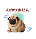 日常会話♪太っちょパグたん（個別スタンプ：10）