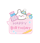 よく使う敬語＆誕生日♡ひょっこりうさぎ（個別スタンプ：34）