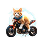 バイク好き♡リアルねこ アレンジに使える（個別スタンプ：14）