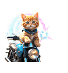 バイク好き♡リアルねこ アレンジに使える（個別スタンプ：17）