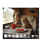 車中泊ねこ（個別スタンプ：10）