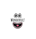 英語でぽじてぃぶ。（個別スタンプ：1）