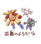 犬と猫と文鳥のほんわかなかよしスタンプ（個別スタンプ：16）