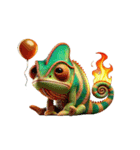 小さなドラゴン 怒り燃え盛る（個別スタンプ：11）