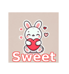 バレンタインラビット♡（個別スタンプ：2）