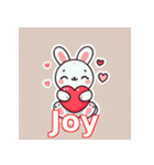 バレンタインラビット♡（個別スタンプ：10）