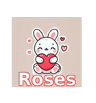 バレンタインラビット♡（個別スタンプ：18）
