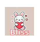 バレンタインラビット♡（個別スタンプ：25）