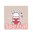 バレンタインラビット♡（個別スタンプ：36）