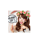 ウサギの恰好をした可愛すぎる美女たち！（個別スタンプ：28）