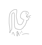 巳年記念！どうぶつたちだおTHREE（個別スタンプ：1）