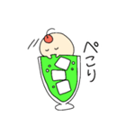 クリームソーダのスタンプです（個別スタンプ：4）