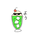 クリームソーダのスタンプです（個別スタンプ：5）