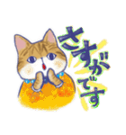 毎日使える「猫のまるちゃん」（個別スタンプ：15）