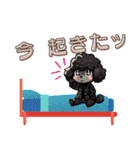 黒いマルプーくん（待ち合わせ）（個別スタンプ：13）