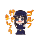 毎日使えるゴルフ女子スタンプ(ボブ娘)（個別スタンプ：13）