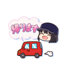 毎日使えるゴルフ女子スタンプ(ボブ娘)（個別スタンプ：14）