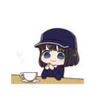 毎日使えるゴルフ女子スタンプ(ボブ娘)（個別スタンプ：21）