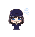 毎日使えるゴルフ女子スタンプ(ボブ娘)（個別スタンプ：37）