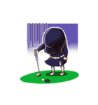 毎日使えるゴルフ女子スタンプ(ボブ娘)（個別スタンプ：39）