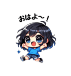 今日も推しが世界一！【青】（個別スタンプ：8）