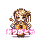 唐揚げ大好き ピクセルあげ美（個別スタンプ：3）