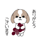 シーズー＆ワイン Shih Tzu and red wine（個別スタンプ：2）