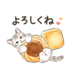 毎日・スイーツいっぱい☆猫たちのスタンプ（個別スタンプ：1）