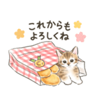 毎日・スイーツいっぱい☆猫たちのスタンプ（個別スタンプ：3）