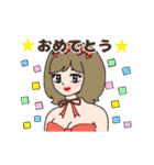 動くかわいいセクシーな女の子（個別スタンプ：10）