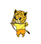 チーターのしっぽしぐさ（個別スタンプ：14）
