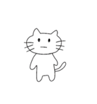 下手っぴ動物と文字（個別スタンプ：1）