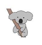 下手っぴ動物と文字（個別スタンプ：3）