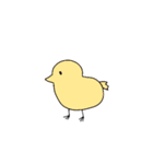 下手っぴ動物と文字（個別スタンプ：6）