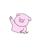 下手っぴ動物と文字（個別スタンプ：10）