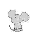 下手っぴ動物と文字（個別スタンプ：12）