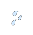 下手っぴ動物と文字（個別スタンプ：15）