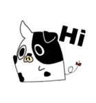 うしブタちゃんの日常スタンプ（個別スタンプ：1）