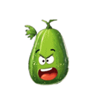 多彩な表情の野菜（個別スタンプ：9）