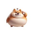 太った柴犬 ダイエットしたくない（個別スタンプ：1）