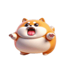 太った柴犬 ダイエットしたくない（個別スタンプ：2）