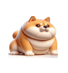 太った柴犬 ダイエットしたくない（個別スタンプ：7）