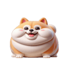 太った柴犬 ダイエットしたくない（個別スタンプ：8）