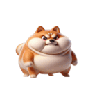 太った柴犬 ダイエットしたくない（個別スタンプ：13）